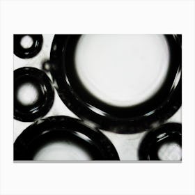 Water Bubbles Under The Microscope Canvas Print