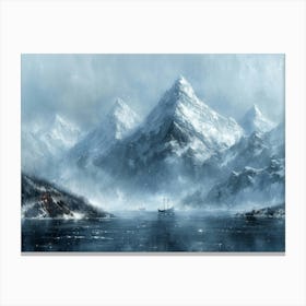 Snowy Mountains Canvas Print