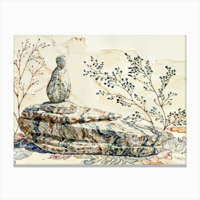 Meditative Stones Canvas Print