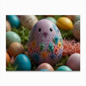 Colorful Easter Eggs 4 Canvas Print