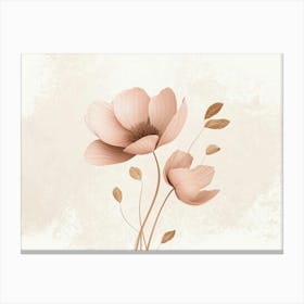 Pink Flowers 1 Canvas Print