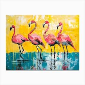 Flamingos 1 Canvas Print