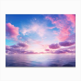 Sunset Over The Ocean 29 Canvas Print