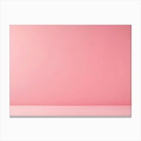 Pink Minimalist Product Photography Background Canvas Print