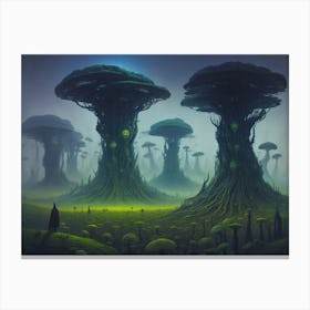 Aliean Mushroom World 2 Canvas Print