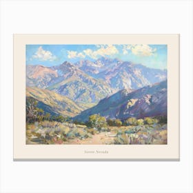 Western Landscapes Sierra Nevada 4 Poster Canvas Print