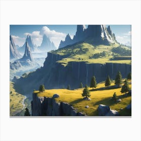 Mountain Landscape Canvas Print