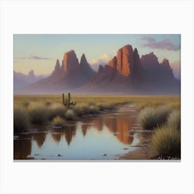 Desert Wash Canvas Print