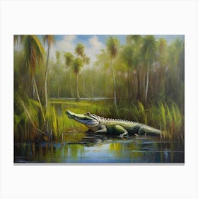 Everglades Gator Canvas Print