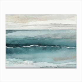 Misty Sea Horizons Canvas Print