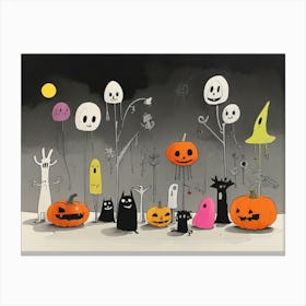 Halloween Ghosts 1 Canvas Print