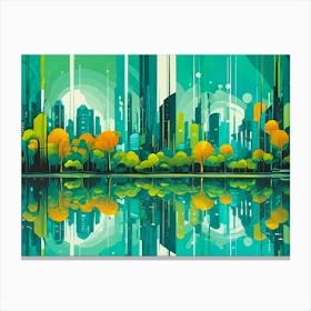 abstract Cityscape 1 Canvas Print