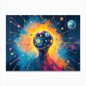 Psychedelic Universe Canvas Print