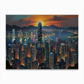 Hong Kong City1 Canvas Print