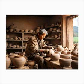 Potters' Workshop paintings art print Canvas Print