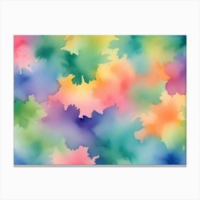 Watercolor Leaves Canvas Print