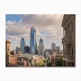 Philadelphia Skyline 4 Canvas Print