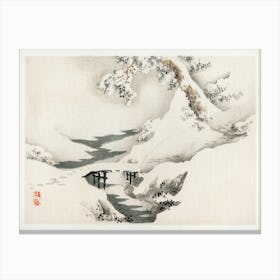 Snowscape, Kōno Bairei 1 Canvas Print