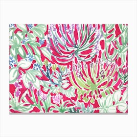 Pink Spring Floral Canvas Print