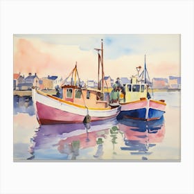 Two Fishing Boats Canvas Print