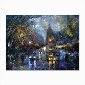 Night In The City 1 Canvas Print