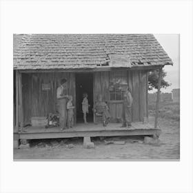 Untitled Photo, Possibly Related To Sharecropper Family On Front Porch Of Cabin, Southeast Missouri Farms By 1 Canvas Print