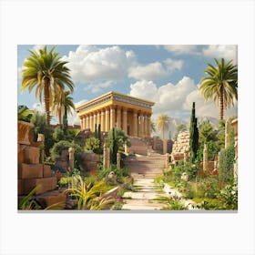 Egyptian Garden 6 Canvas Print