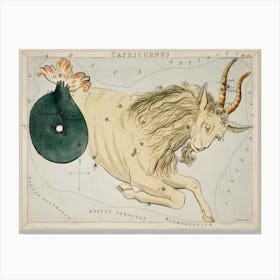 Capricorn, Sidney Hall Canvas Print