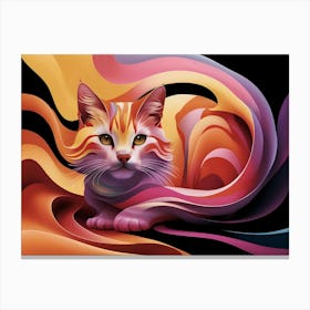 Orange Cat Canvas Print