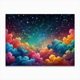 Colorful Clouds In The Sky 2 Canvas Print