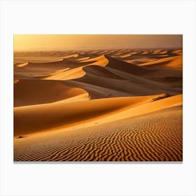 Sunset In The Desert 8 Canvas Print