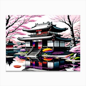 Asian Pagoda Canvas Print