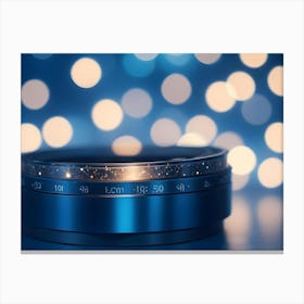 A Camera Lens With Sparkling Bokeh In The Background, Emphasizing The Magic Of Photography And Capturing Moments Canvas Print