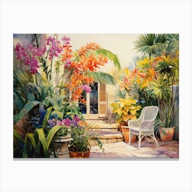 Tropical Garden 3 Canvas Print