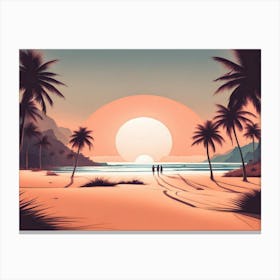 Vector Landscape 4 Canvas Print