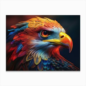 African Fish Eagle Head Canvas Print