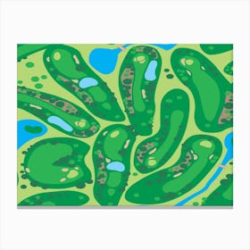 Golf Course Par Golf Course Green Canvas Print