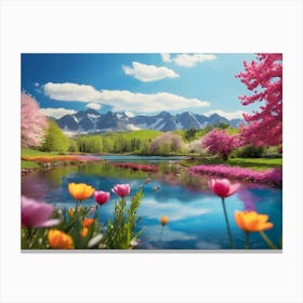 Spring In The Mountains Canvas Print