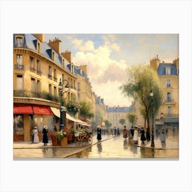 Paris Street Canvas Print