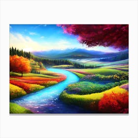 Landscape Painting 24 Canvas Print