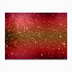 Pink Brown Tones Shining Star Background Canvas Print