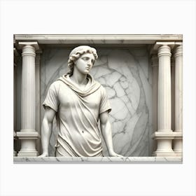 Marble Statue Canvas Print