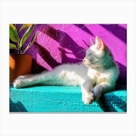 Lazy Cat Canvas Print