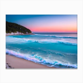 Sunset At The Beach 3 Canvas Print