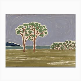 Trees In The Grass Canvas Print