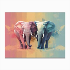 Elephants Canvas Print