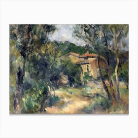 Countryside Reverie Painting Inspired By Paul Cezanne Canvas Print