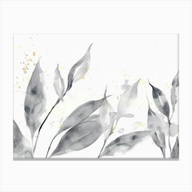 Abstract Leaves Painting 2 Canvas Print