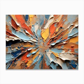 Default Abstract Expressionism Oil 4k 3 Canvas Print