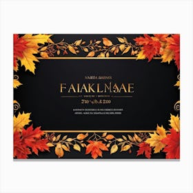 An Exuberant Autumn Sale Banner Adorned With Intricate Designs Revealing An Exciting Juxtaposition (3) 1 Canvas Print